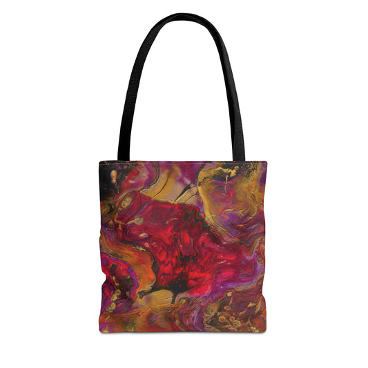 Tote Bag - Autumn's Glow Fluid Art Inspired