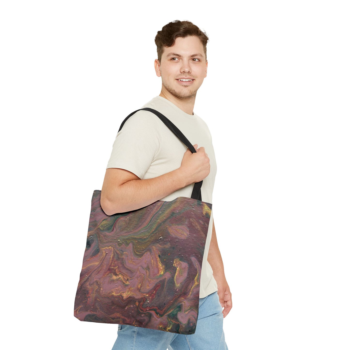 Flowing Floral Tote Bag