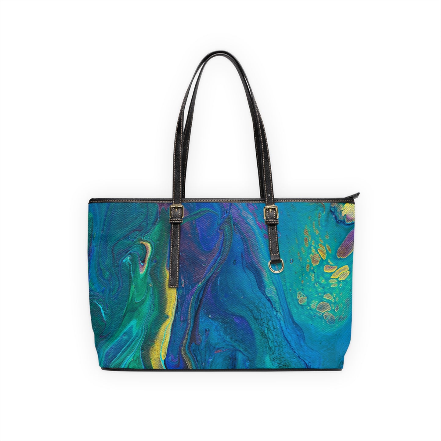 Large Purse - Peacock Swirls