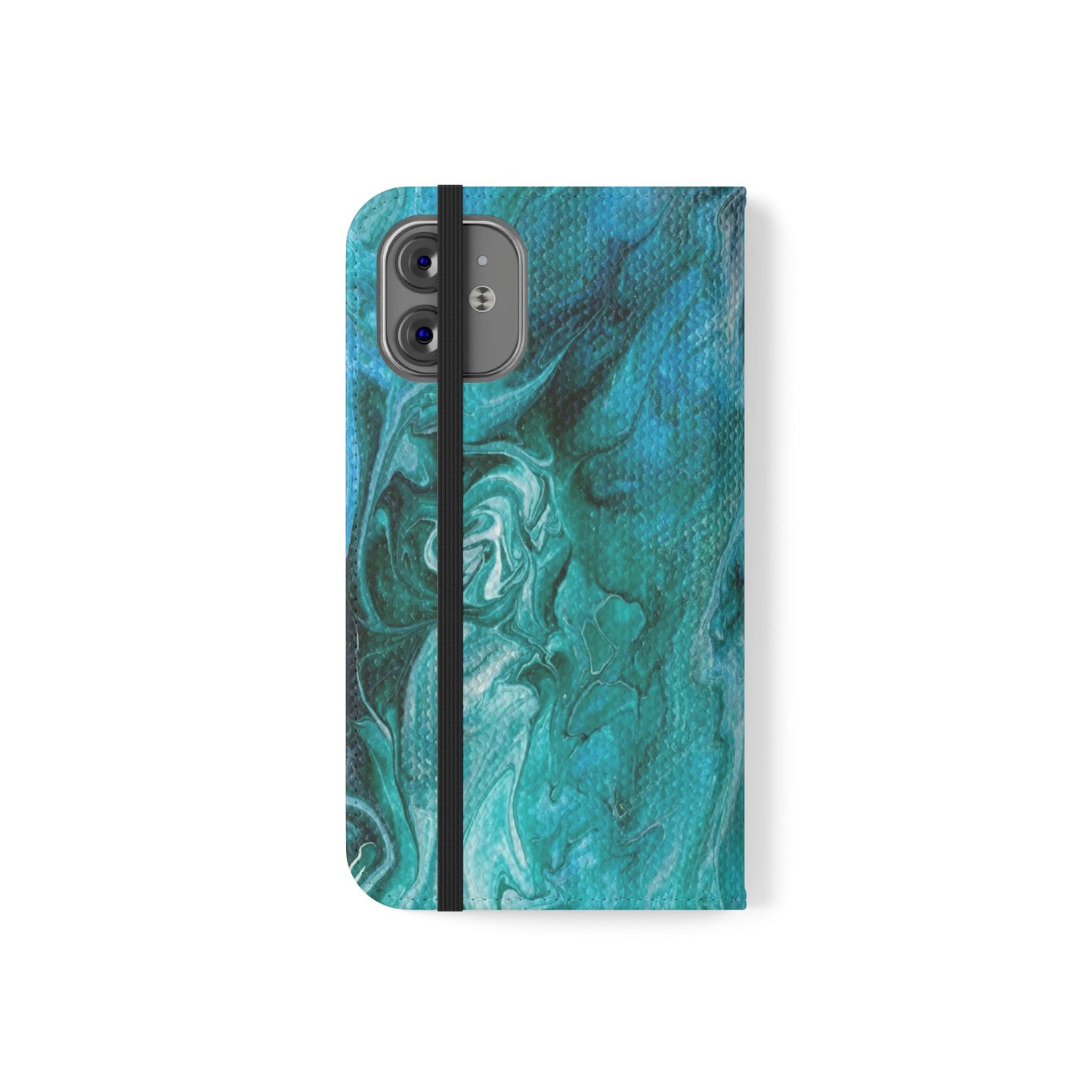 Ocean Waves Flip Phone Case for iPhone 11 – 16 Pro, Samsung 21 – 22 Series