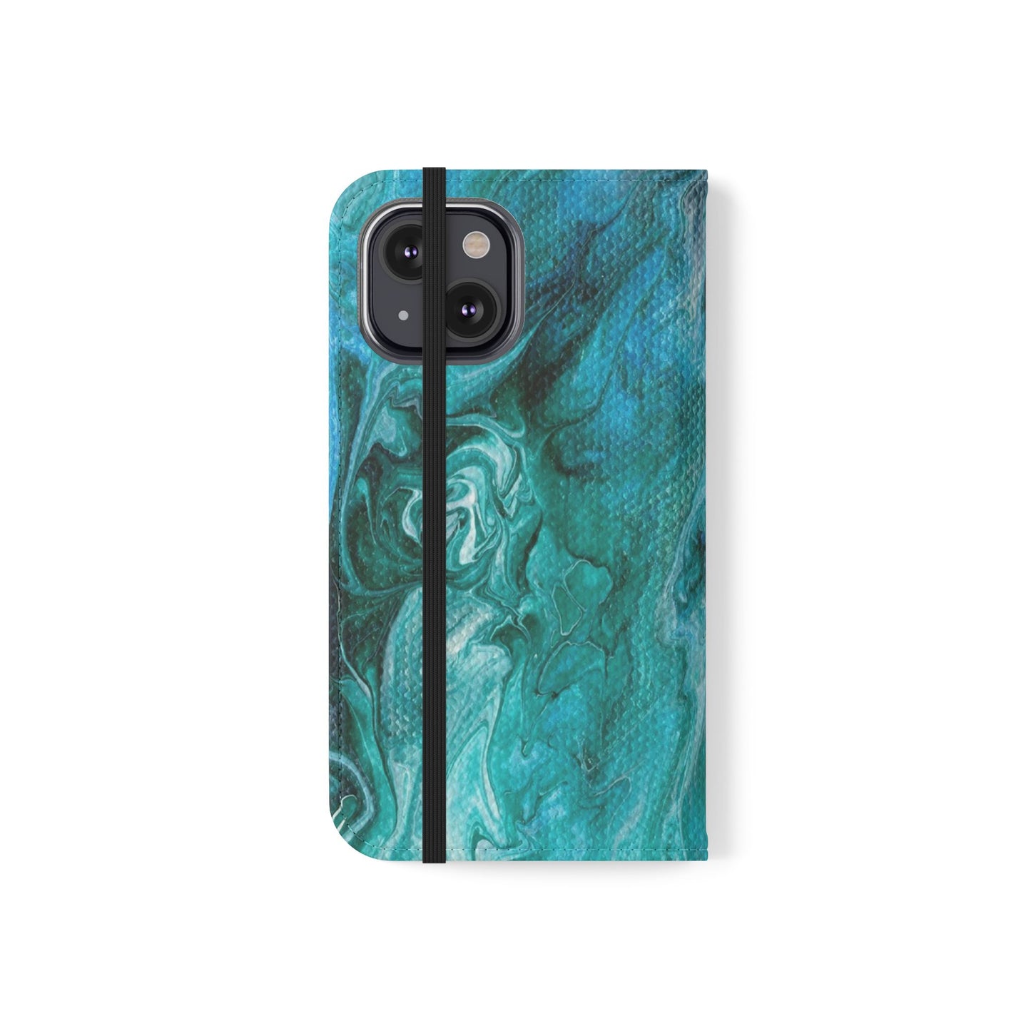 Ocean Waves Flip Phone Case for iPhone 11 – 16 Pro, Samsung 21 – 22 Series