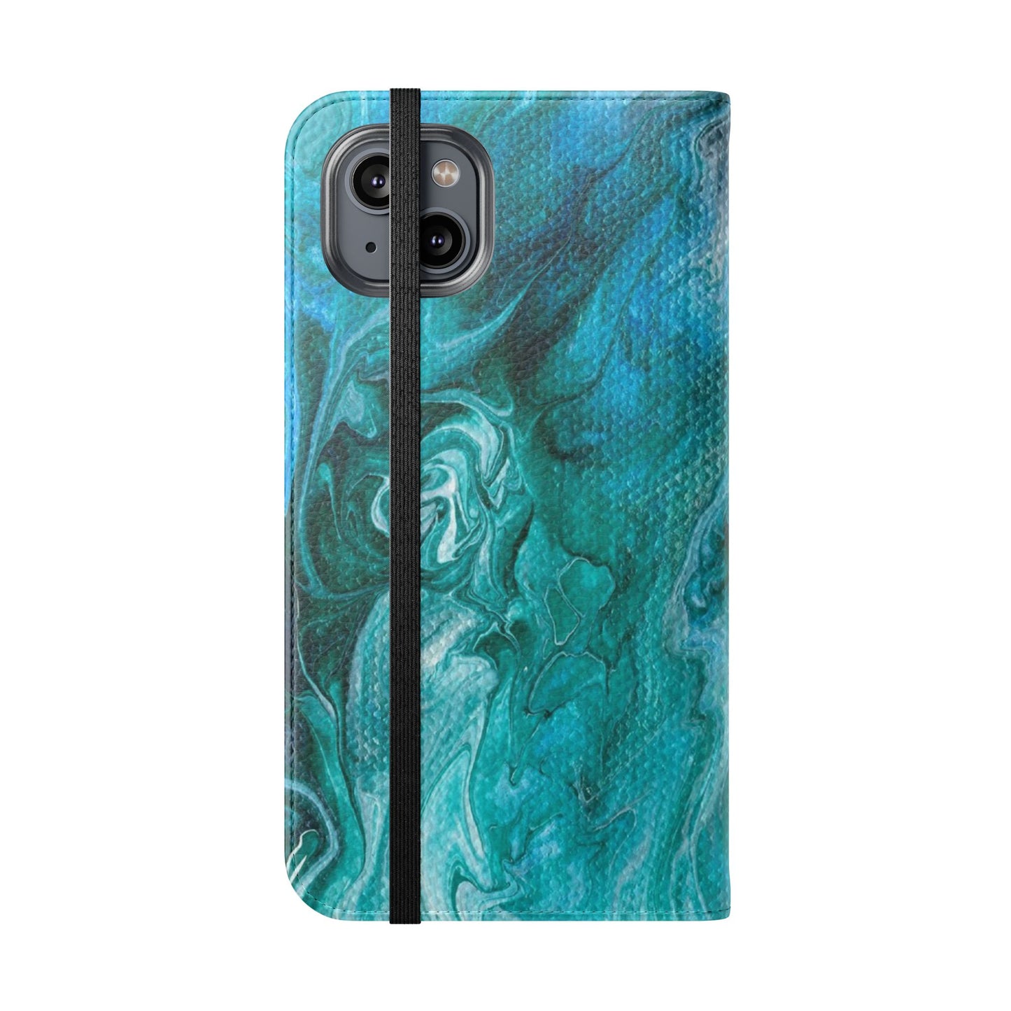 Ocean Waves Flip Phone Case for iPhone 11 – 16 Pro, Samsung 21 – 22 Series