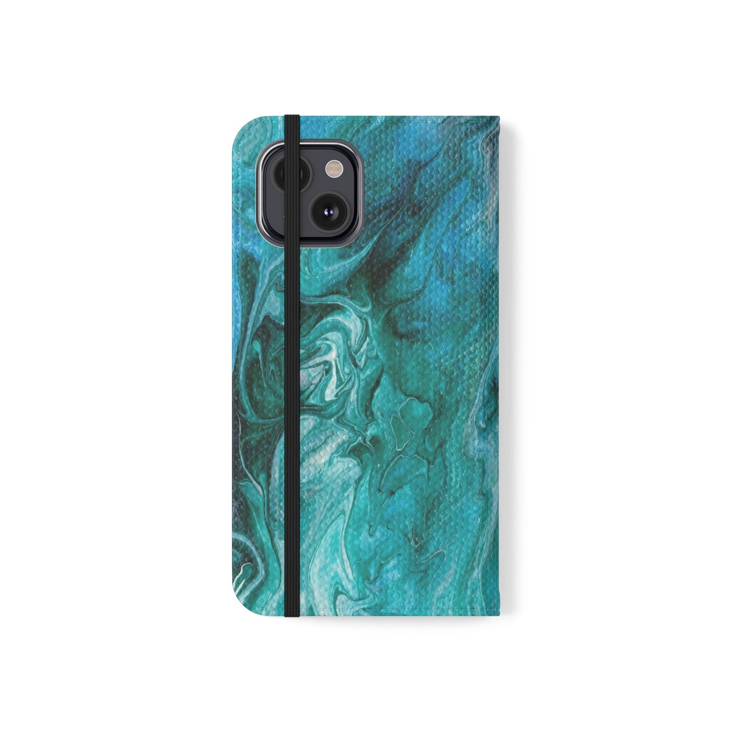 Ocean Waves Flip Phone Case for iPhone 11 – 16 Pro, Samsung 21 – 22 Series