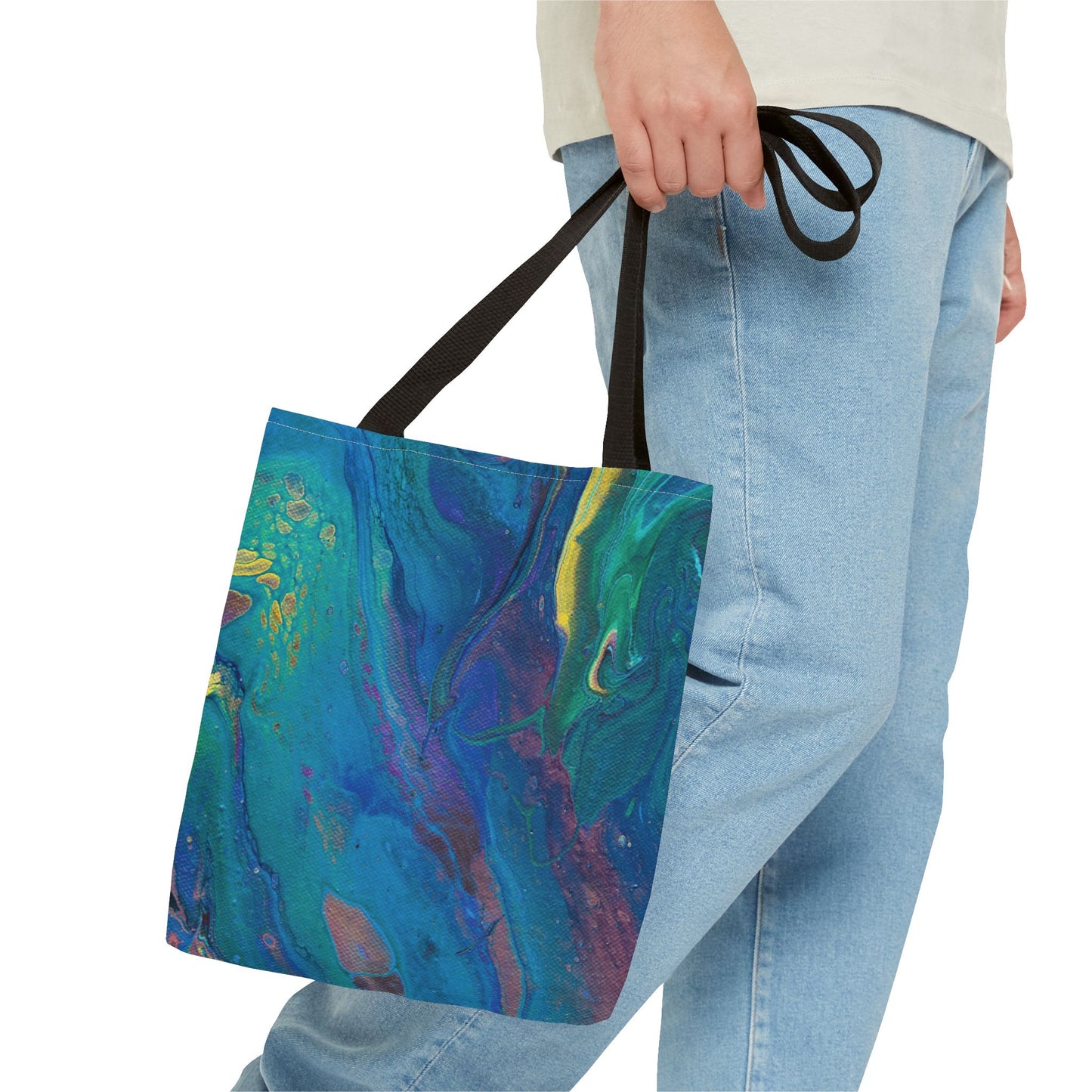 Tote Bag - Peacock Swirls