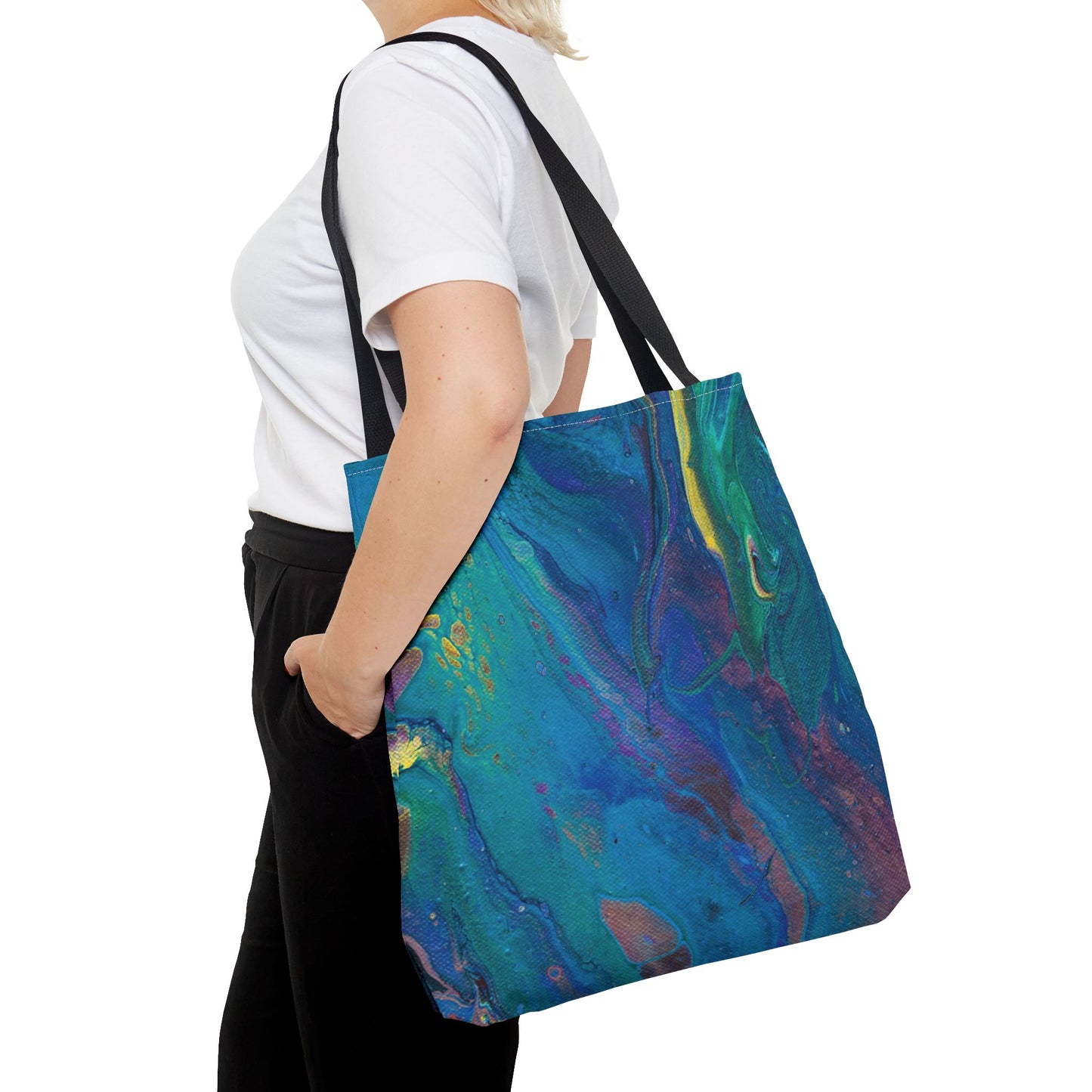 Tote Bag - Peacock Swirls