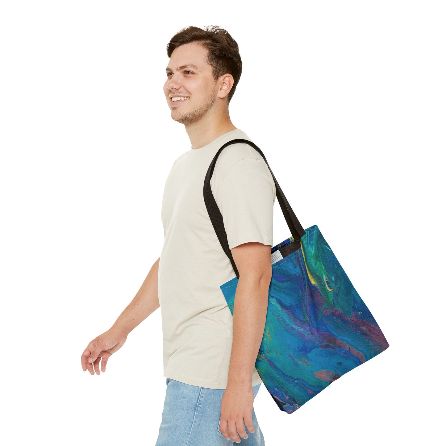 Tote Bag - Peacock Swirls