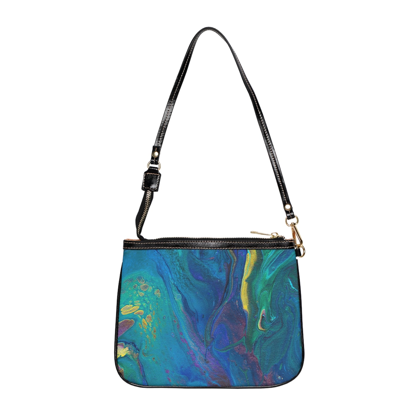 Small Purse - Peacock Swirls