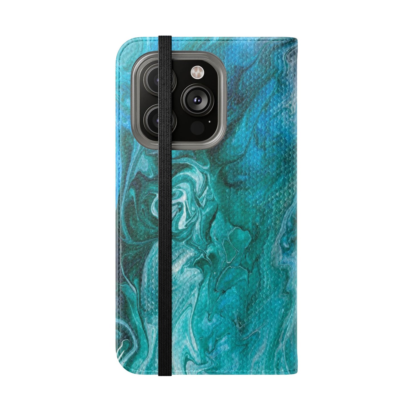 Ocean Waves Flip Phone Case for iPhone 11 – 16 Pro, Samsung 21 – 22 Series