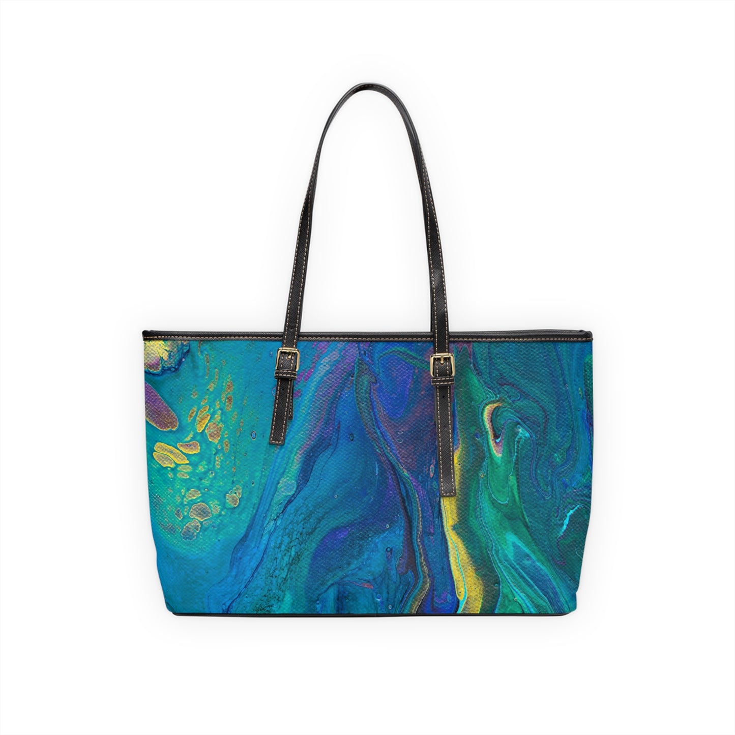 Large Purse - Peacock Swirls