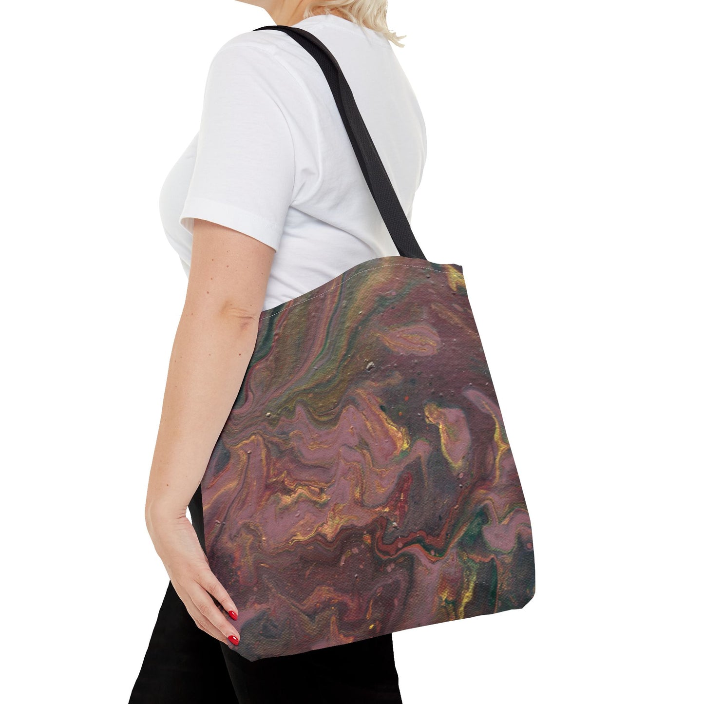 Flowing Floral Tote Bag