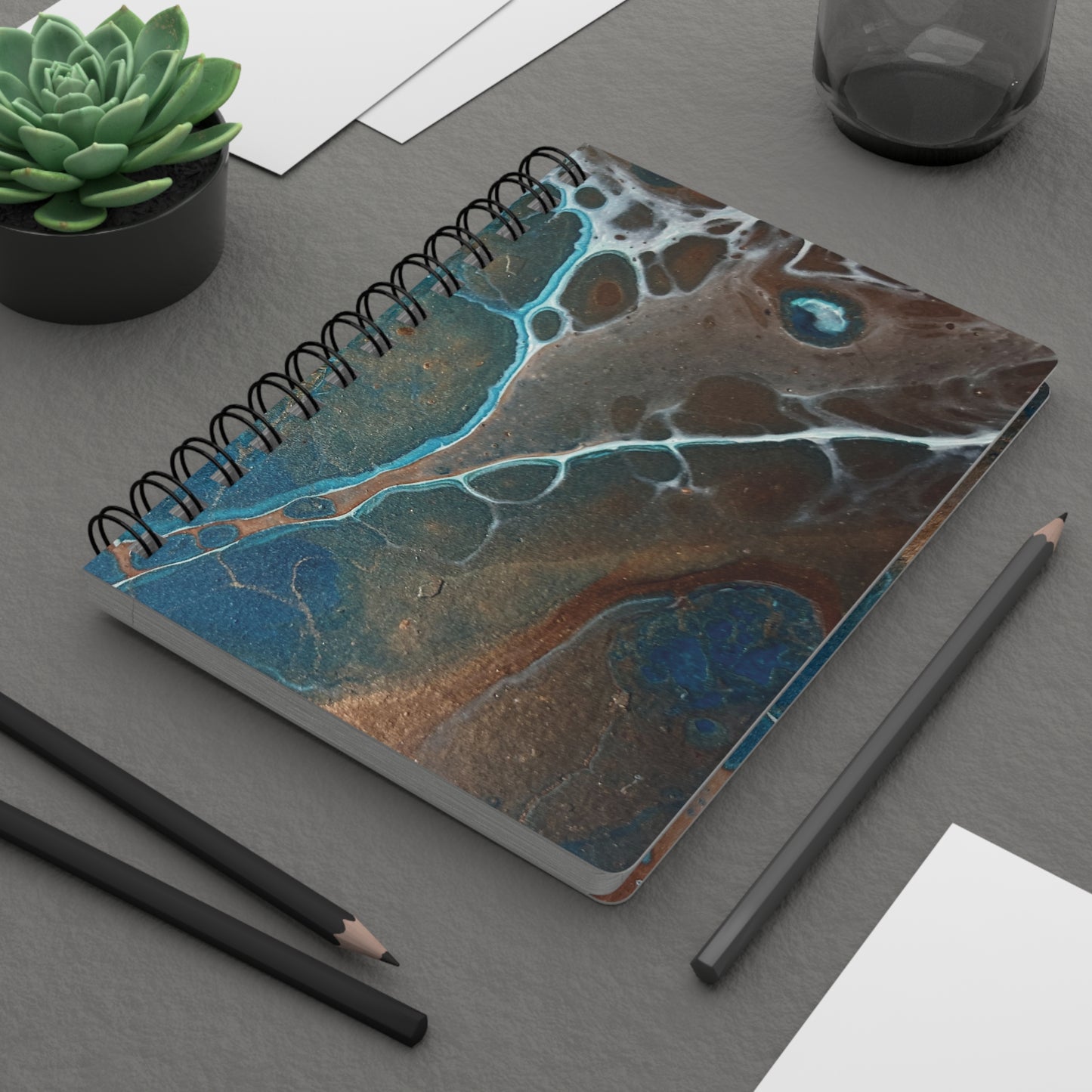 Spiral Bound Notebook - Earthglow with Inside Cover Artwork