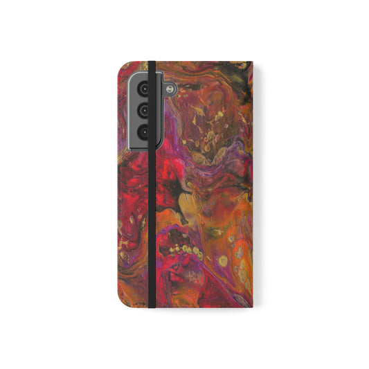 Autumn's Glow Flip Phone Case for iPhone 11 – 16 Pro, Samsung 21 – 22 Series