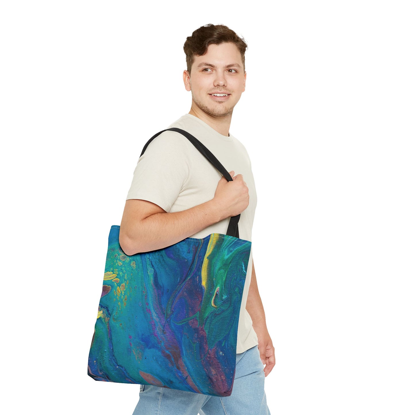 Tote Bag - Peacock Swirls