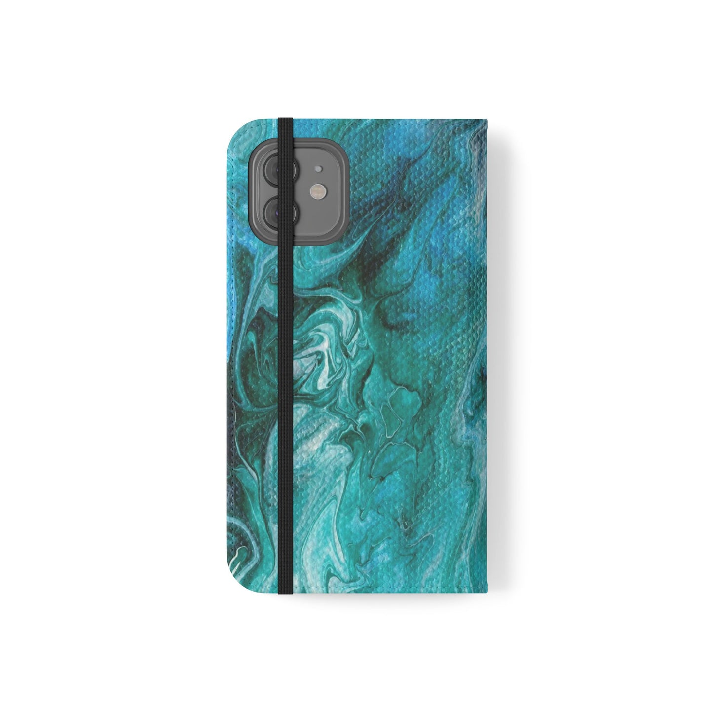 Ocean Waves Flip Phone Case for iPhone 11 – 16 Pro, Samsung 21 – 22 Series