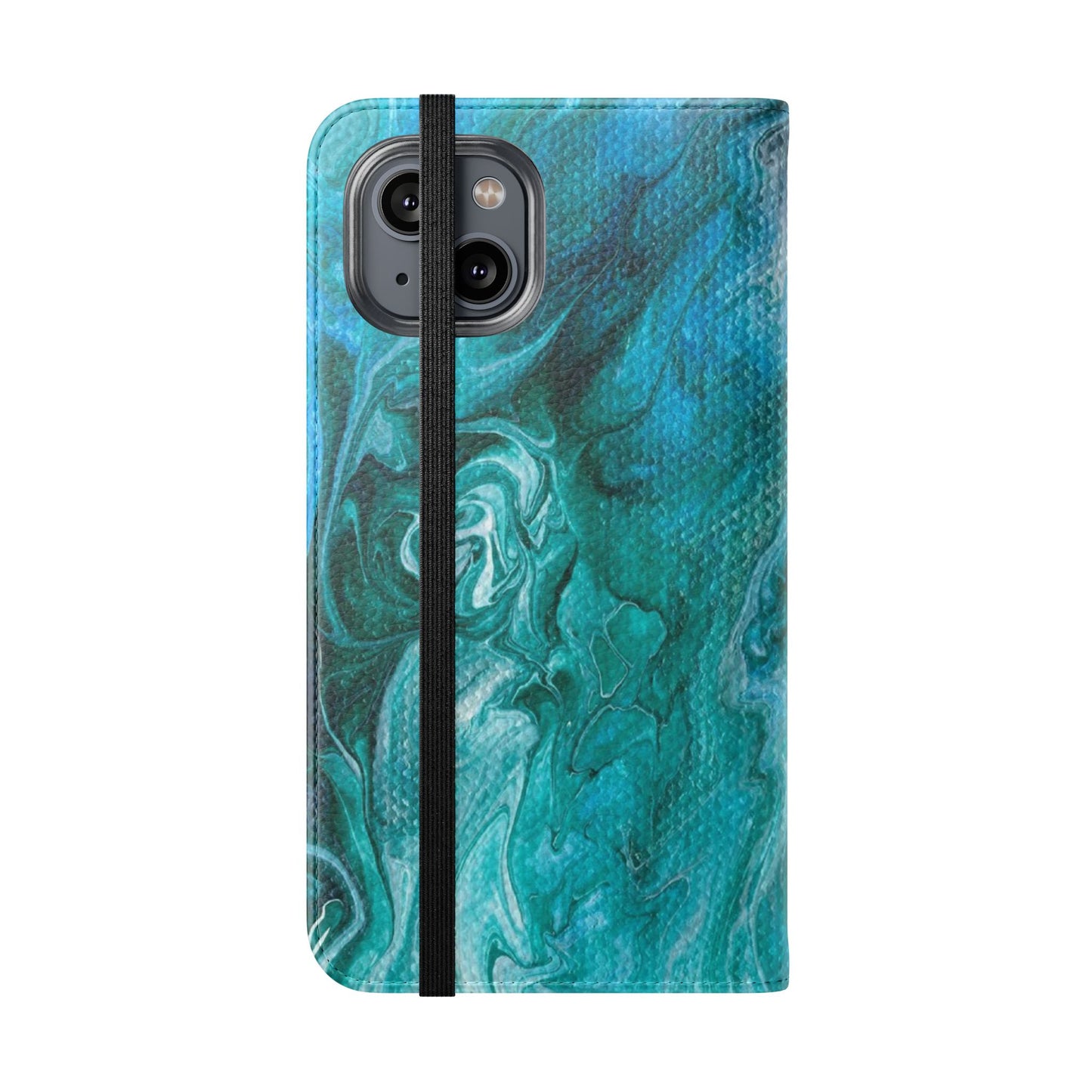 Ocean Waves Flip Phone Case for iPhone 11 – 16 Pro, Samsung 21 – 22 Series