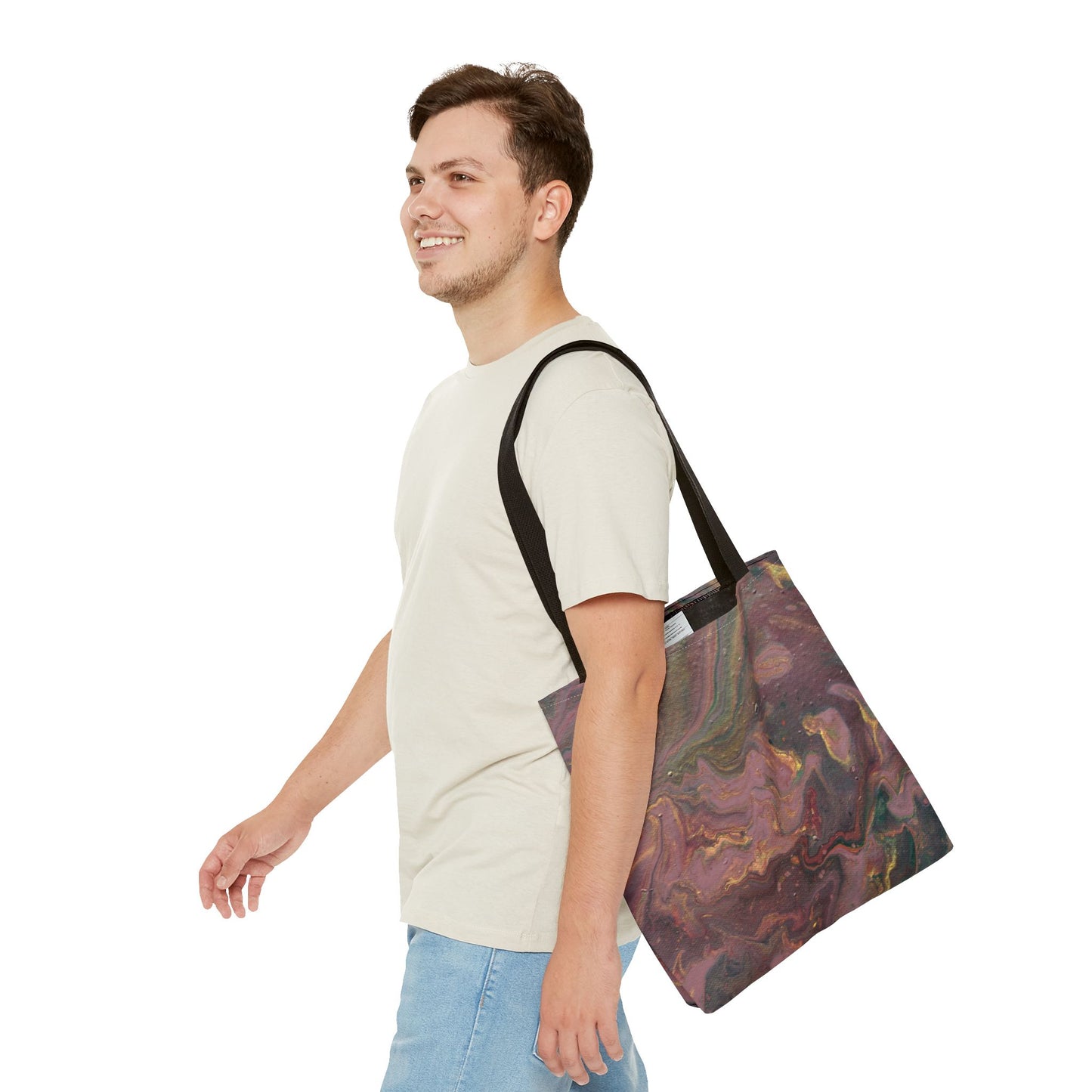 Flowing Floral Tote Bag